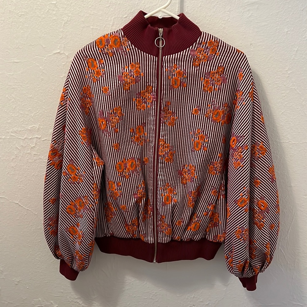 Floral Bomber Jacket